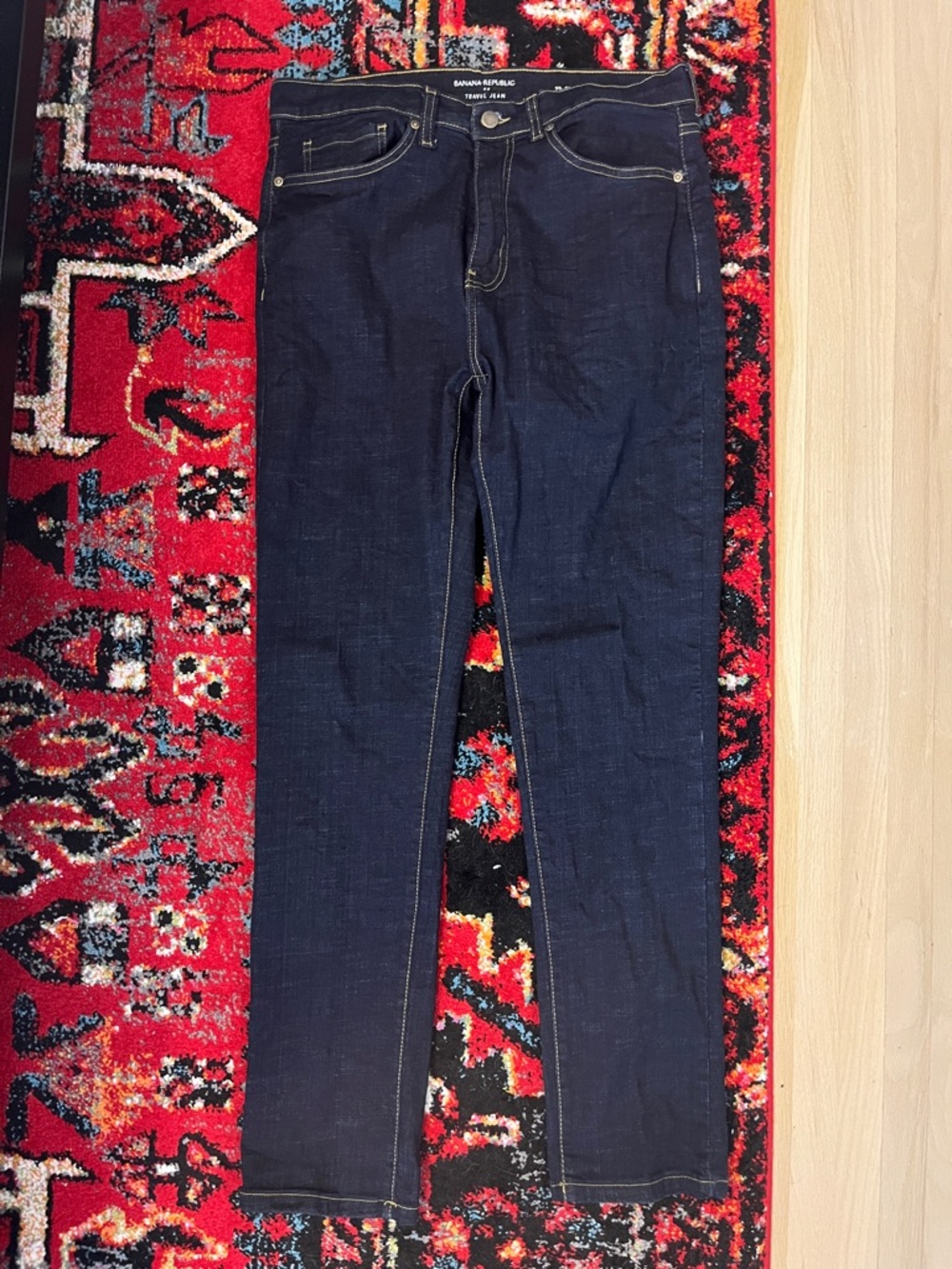 Banana Republic Slim Fit Travel Jean Dark Indigo Stretch { Fits 32x33 L }